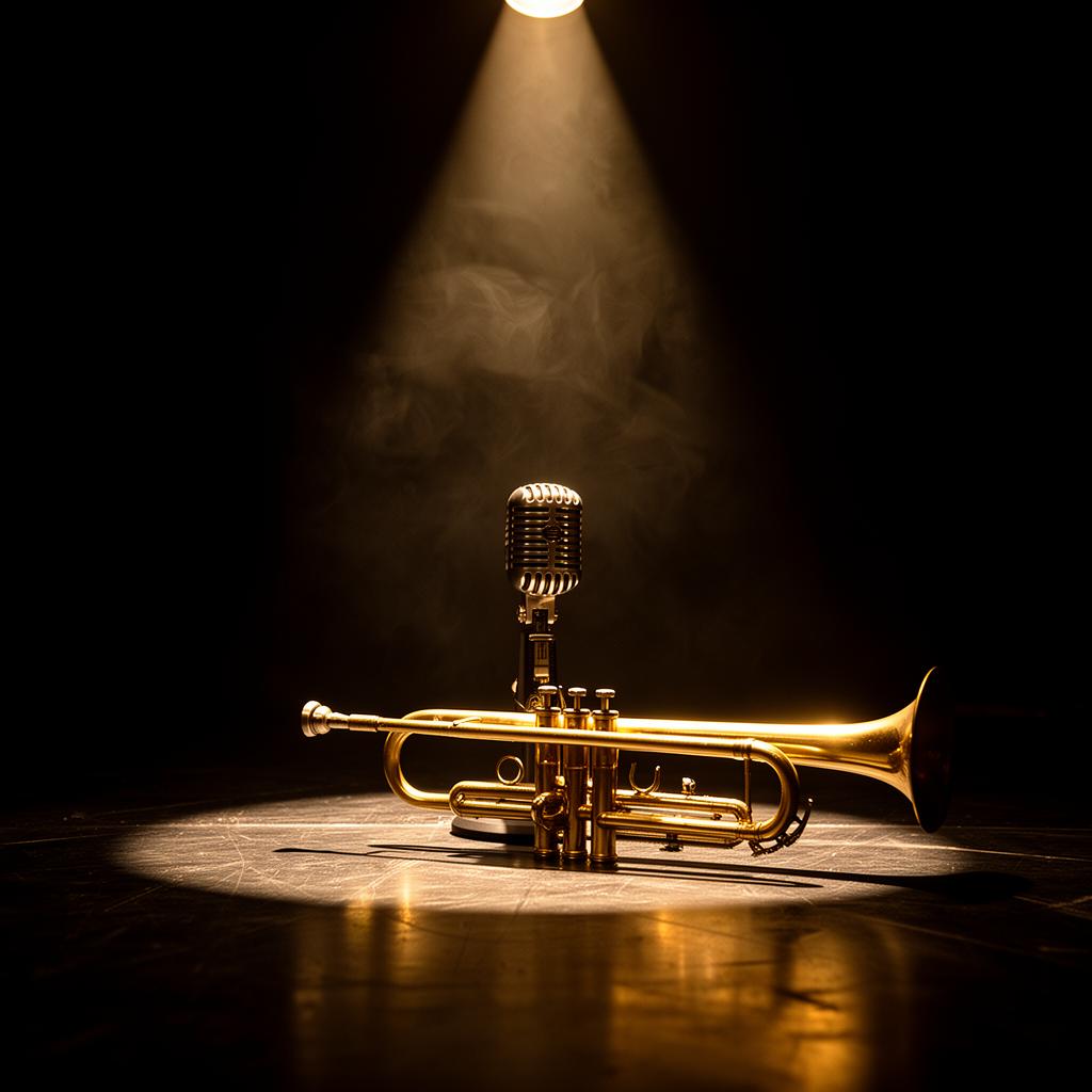 Trumpet on stage